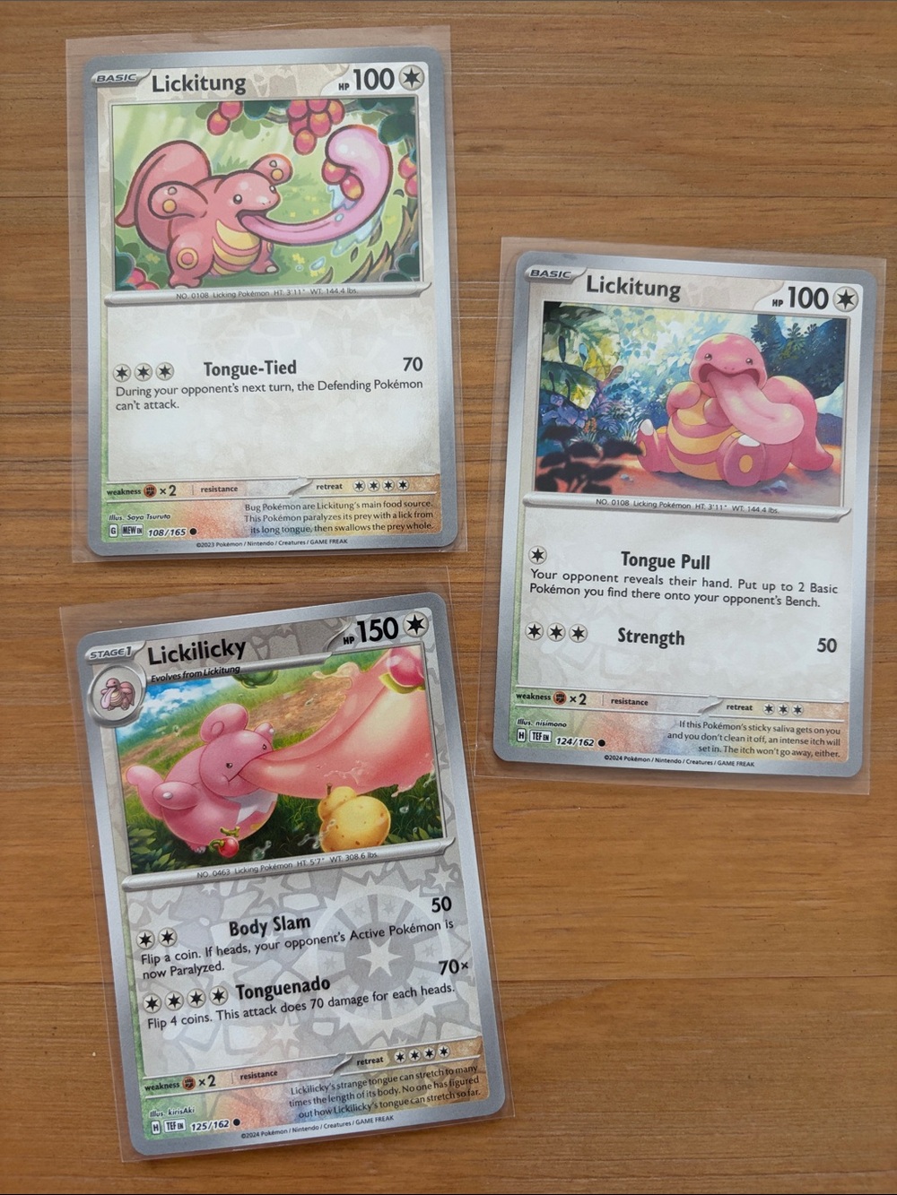 Lickitung & Lickilicky Evolution Lot | 3 Pokémon Cards | Reverse Holo ✨5/$25✨